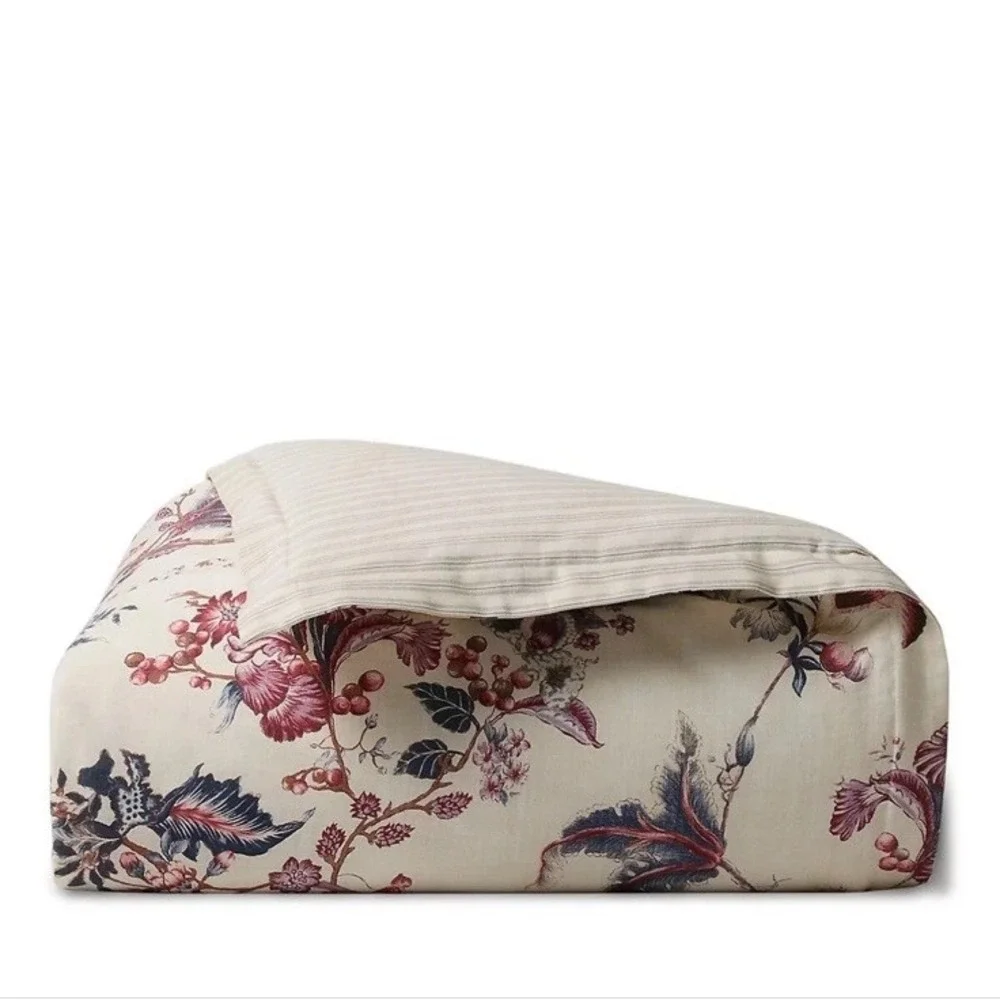 Lauren Ralph Lauren H1488 Floral Cotton Annalise Duvet Comforter Size Full Queen